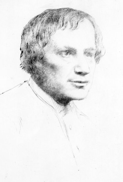 Alfred Stevens, c.1890-1904 by Alphonse Legros